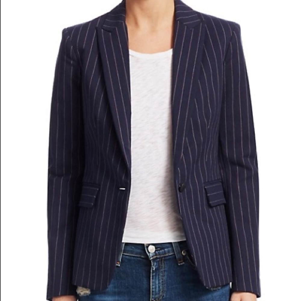 Rag & Bone Lexington Pinstripe Navy Blazer (NWT)